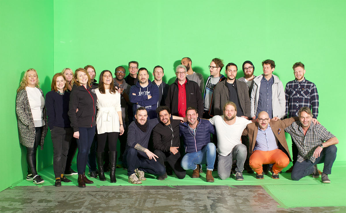 Gruppenfoto-Dreh