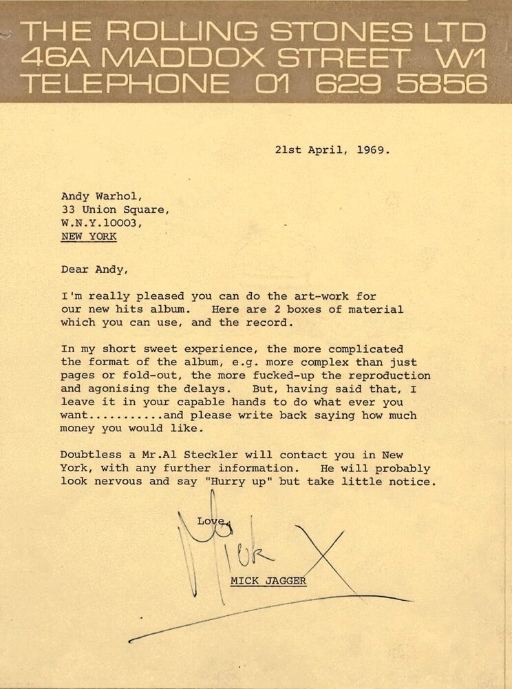 Illustration: Jagger Warhol Letter_zVg