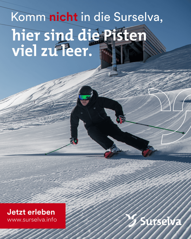 Instagram-Post der Kampagne Komm nicht in die Surselva