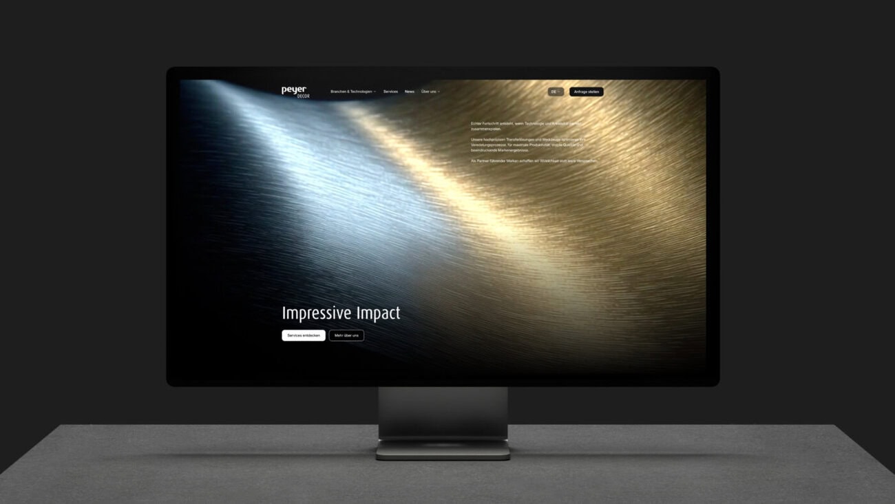 Der neue Webauftritt von Peyer Decor