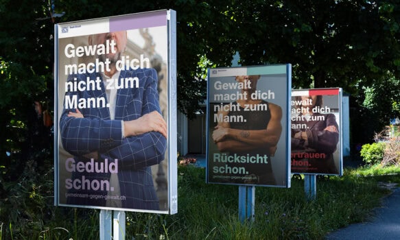 Stadt Zürich startet Kampagne gegen Männergewalt. Quelle: zvg
