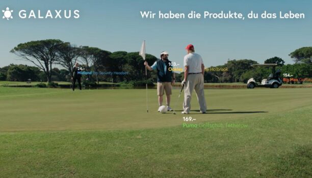 Galaxus TV-Spots persiflieren WM-Werbewelt am Golfplatz. Quelle: zvg