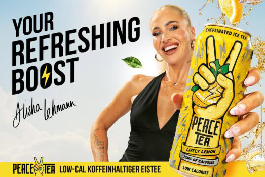 Alisha Lehmann und ihr «Refreshing Boost». Quelle: zvg