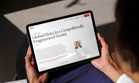 IWP-Veranstaltung zu globalen Risiken auf dem neuen Content-Hub. Quelle: zvg