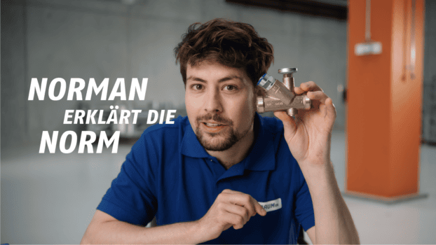 Norman präsentiert Nussbaums neues Zirkulationsventil. Quelle: zvg