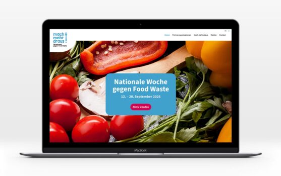 Rebel gestaltete die Landingpage gegen Food Waste. Quelle: zvg