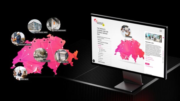 Die Karte erschliesst 16 Innovationsstandorte. Quelle: zvg