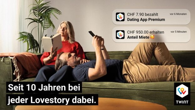 Die neue Twint-Kampagne setzt auf Liebesgeschichten. Quelle: zvg