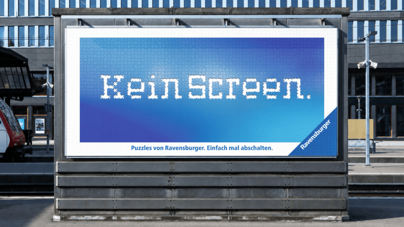 Ravensburger wirbt für digitale Auszeiten. Quelle: zvg