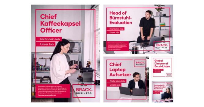 Brack Business wirbt mit neuer Imagekampagne. Quelle: zvg