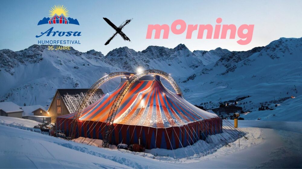 Morning plant Kampagne fürs Arosa Humorfestival. Quelle: zvg