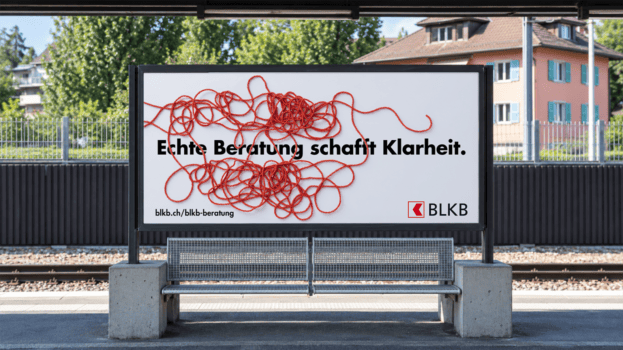 BLKB wirbt für echte Beratung. Quelle: zvg