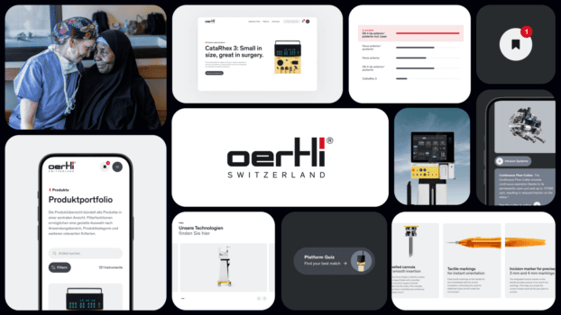 Wirz modernisiert Oertlis Webauftritt grundlegend. Quelle: zvg