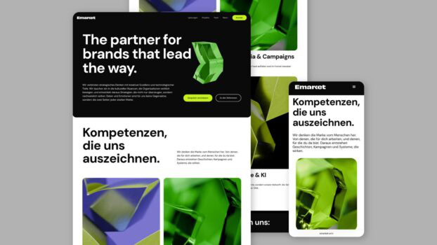 Emarket präsentiert die neue Website. Quelle: zvg