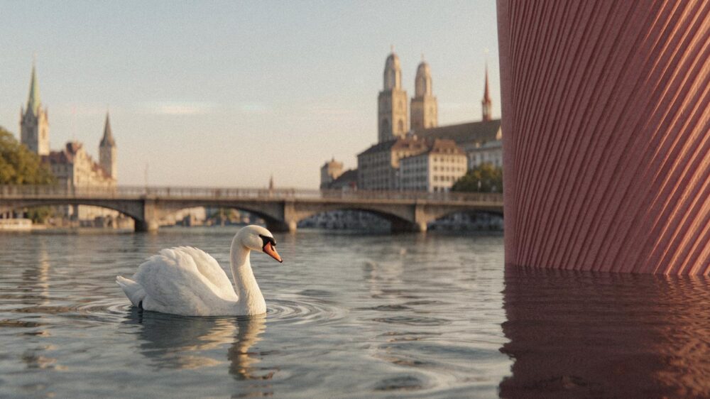 ewz wirbt für klimaschonende Seewärme. Quelle: zvg